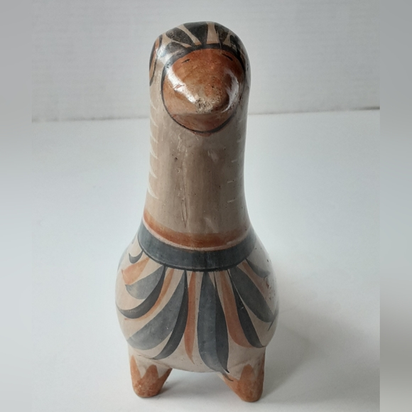 VTG MEXICAN TONALA Folk Art Hand Painted Long Tail Bird - Picture 8 of 11